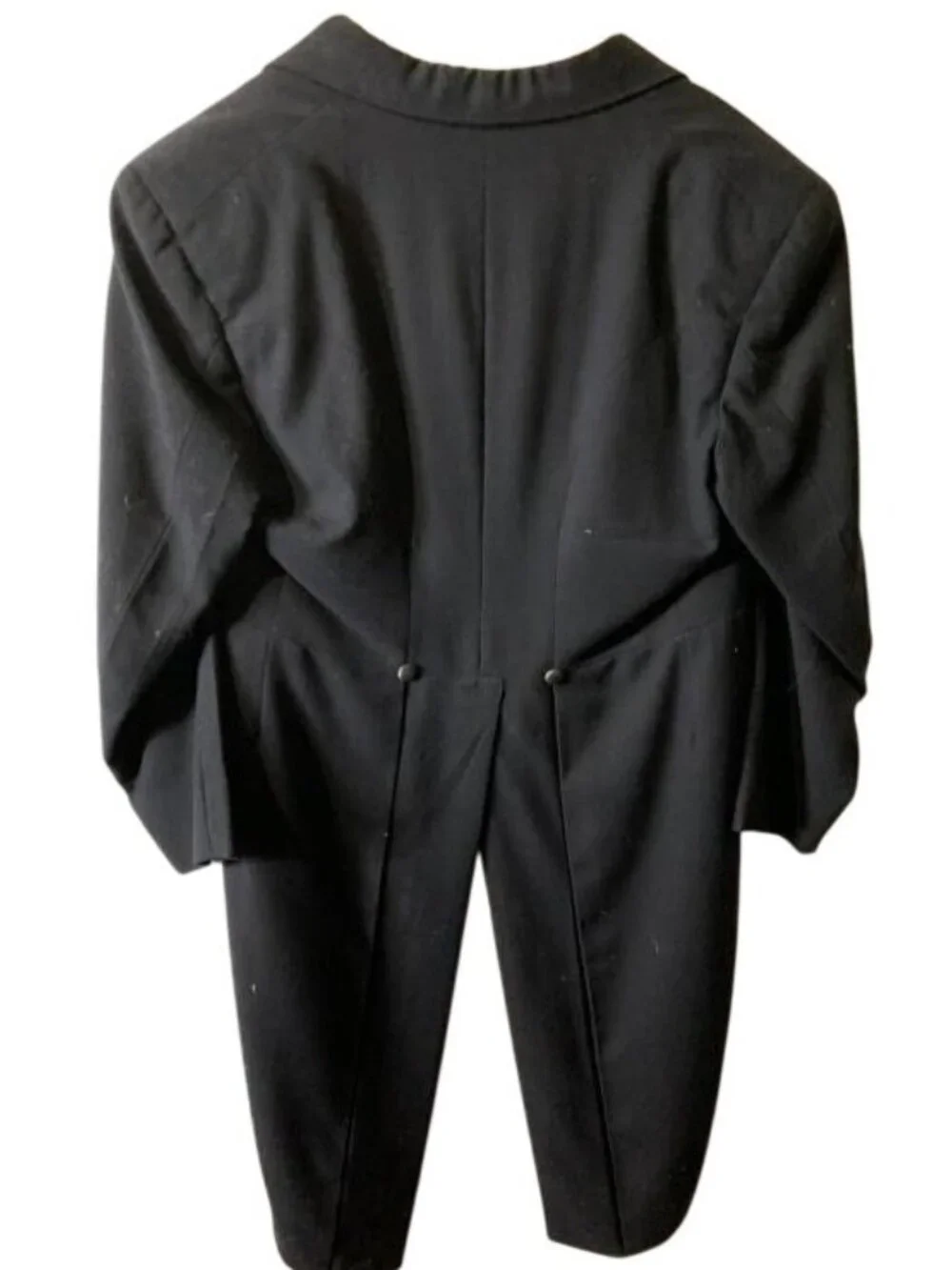 Richman Brothers Tuxedo Jacket With Tails & satin wing collar White & Black Tie